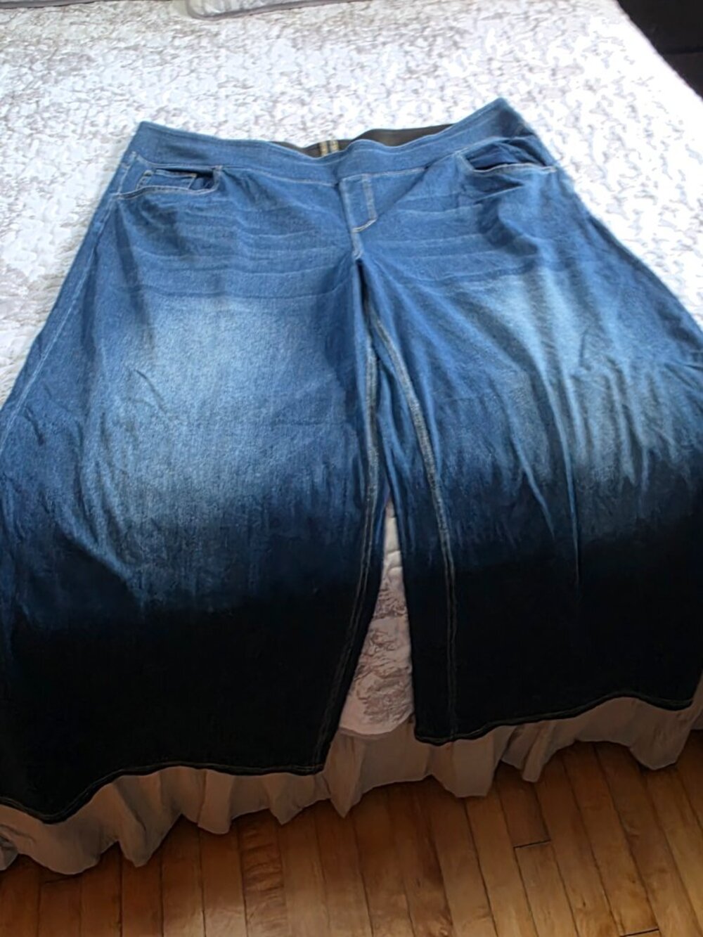 Halara Flex High Waisted Pockets Baggy Wide Leg Washed Casual Jeans  - 3x